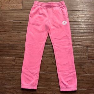 Converse All Star Pink Fleece Lined Joggers/ Sweatpants Size L